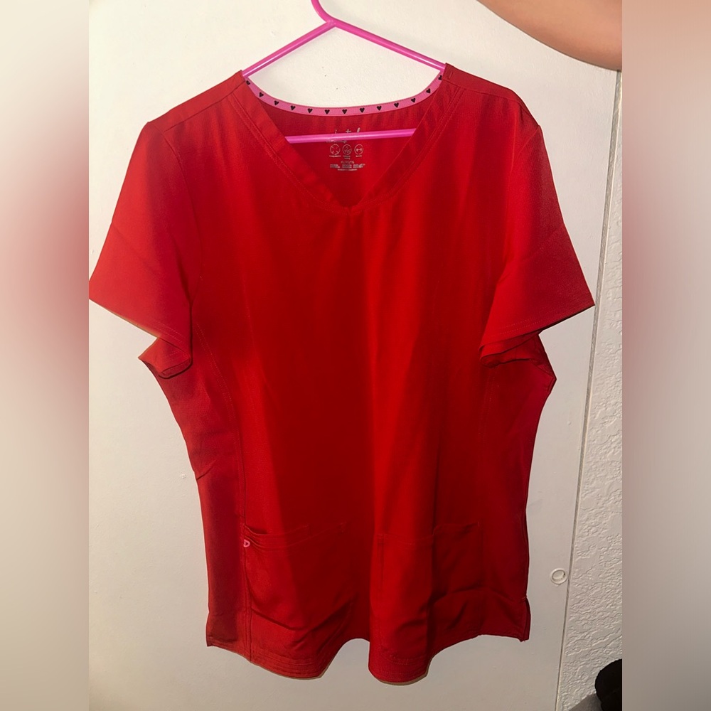 Heart soul scrub top